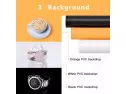 Photo Box, Tww Photo Studio Light Box Portable Foldable 24 X 24 Inch Photography Shooting Tent Kit With Dimmable And Movable Led Lights,carry Bag And 3 Color Backdrops (white Black Gold)