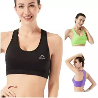 USHARESPORTS Sports Bras for Women High Impact Womens Workout Clothes Running Padded Sports Bra