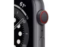 Apple Watch Series 6 (gps + Cellular, 44mm) - Space Gray Aluminum Case With Black Sport Band (renewed)