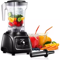 Countertop Blenders Smoothie Blender Maker for Kitchen Ice Crush Blender for Shakes and Smoothies Frozen Fruit with 32oz BPA Free Tritan Pitcher, 316 Stainless Steel Blades, Peak 1800W, AICOOK