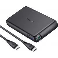 USB C Power Bank RAVPower 30000mAh 90W PD Laptop Portable Charger Dual Port Fast Charging for iPhone 12 Mini Pro Max, MacBook Pro, Dell XPS, Galaxy S20, Switch, iPad Pro