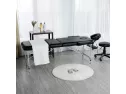 Yaheetech Aluminium 3 Folding Massage Table With Rolling Stool Portabl..