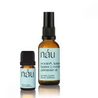 nau Extra-Care Face Cream & Lipid Booster Drops - Nourish, Moisturize, Hypoallergenic- Primerose Oil, Kokum Butter, Vitamin E (1.01 fl oz)