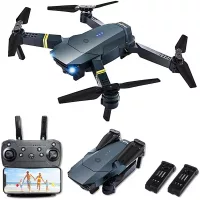 Drones with Camera for Adults, Fcoreey E58 Foldable RC Quadcopter Drone with 1080P HD Camera for Beginners，WiFi FPV Live Video, Altitude Hold, Headless Mode, One Key Take Off/Landing