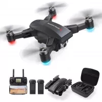 GPS Drone with 2.7K UHD Camera for Adults, Foldable 5G WiFi FPV Transmission Live Video with Brushless Motor,50mins Flight Time, 500m Control Range,Auto Return Follow Me Quadcopter for Beginner