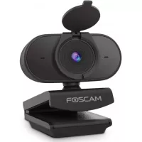 Webcam with Dual Microphones, Foscam 1080P HD Streaming USB Web Camera with Privacy Cover for PC Video Call, Conferences, Online Schooling, Laptop Desktop W25