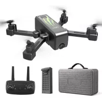 HR H5 GPS Drone with Camera,1080p HD Camera,Foldable Portable,Auto Return Home,Follow Me,Altitude Hold