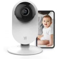 Yi Baby Monitor for iPhone with Camera and Audio HD WiFi Pet Cam, Sound Motion Human Detection, 2- Way Audio, Smartphone app, Night Vision, Cloud Storage, Wireless, Nanny Baby Elder, Works with Alexa