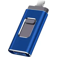 USB Flash Drive for iPhone Photo Stick 1TB Memory Stick USB 3.0 Flash Drive Memory Stick for Phone and Computers (1TB, Blue)