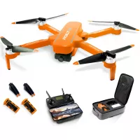 Foldable GPS Drone, 6K 5G WiFi FPV Drone with HD Anti-Shake Camera for Adults, RC Quadcopter Gimbal with Brushless Motor, Follow-me, Waypoint, Human Tracking and Palm Control, 60Mins Flight