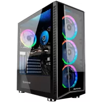 iBUYPOWER TraceMR 150i Gaming Desktop Computer, Intel Core i3 10100F 3.6GHz, 8GB RAM, 480GB SSD, NVIDIA Geforce GTX 1650 4GB, Windows 10 Home