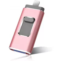 USB Flash Drive 1TB Memory Drive Photo Stick Compatible with Mobile Phone & Computers, Mobile Phone External Expandable Memory Storage Drive, Take More Photos & Videos(Pink)