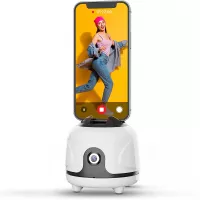 ULANZI Auto Tracking Phone Holder, with Smart Motion Sensor AI Camera, No App, 360 Degree Rotation Face Tracking Phone Stand, for Vlogging, Live Stream, Tiktok