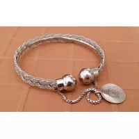 Silver Plated Handmade Wire Bangles