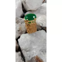 24K Gold Plated Handmade Ring studded Emerald Stones