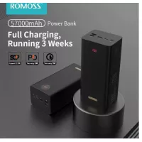 ROMOSS PEA57 Power Bank 57000mAh SCP PD QC 3.0 Two-way Fast Charging Powerbank Type-C External Battery Charger For Huawei iPhone