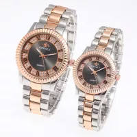 Hot Products TW402 Rome Black Steel Watch Men Analog Rose Gold Ladies Dress Watches relogio