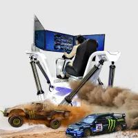 2021 earn money 6 dof driving simulator car racing virtual reality game machine