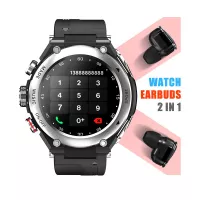 2021 BT Call Function Smartwatch Blood Pressure Smart Watch GPS Fitness Bracelet And Wireless Earphone TWS Earbuds 2 In 1