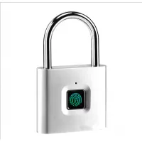 USB Rechargeable Door Lock Intelligent Smart keyless touch outdoor waterproof metal fingerprint combination padlock