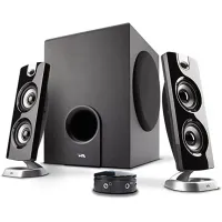 Cyber Acoustics CA-3602FFP 2.1 Speaker Sound System with Subwoofer and Control Pod - Great for Music, Movies, Multimedia Pcs, Macs, Laptops and Gaming Systems