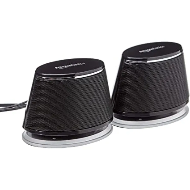Amazon Basics Usb Plug-n-play Computer Speakers For Pc Or Laptop - 1 P..