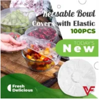 100+/- Pcs Disposable Cling Film Cover Elastic Food Storage Covers Disposable Bowl Covers Dish Plate Covers Transparent Universal Food Cover Stretch Lids For Cookware Kitchen Seal Lid Preservation Vacuum Food Storage Dust Proof Plastic Fresh Keeping Cover
