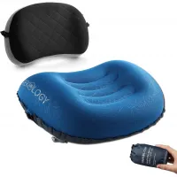 Travel Portable comfortable Inflatable Air Pillow Cushion Ultralight Camping Pillow for Beach Sea Travel Car Travel Bed Outdoor Protect Head Neck Soft - Random Color