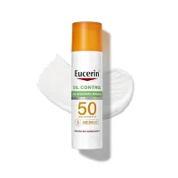 Eucerin Sun Oil Control SPF 50 Face Sunscreen Lotion with Oil Absorbing Minerals, 2.5 Fl Oz Bottle