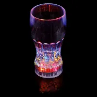 1 Led Glass Inductive Rainbow Color Changing Flashing Light Cup LED light induction glass water Cup colorful luminous color for Party