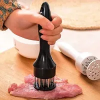 Meat Tenderizer Tool Stainless Steel Needle Ultra Sharp 24 Blades Meat Hammer Meat Tenderizer Tool Profession Kitchen Gadgets Tenderizer Tool For Tenderizing Beef Chicken Steak BBQ, Marinade
