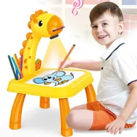 LED Children Projector Drawing Board Montessori Desk