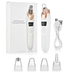 5 In 1 High Quality Imported Rechargeable Derma Suction Black Head Remover