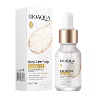 Original BIQAOUA Hyaluronic Acid Rice Raw Pulp Essence Face Serum 15ml