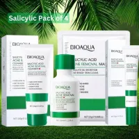 Original Bioaqua Pack of 4 Salicylic Acid Acne Removal Series