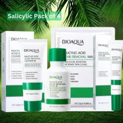 Original Bioaqua Pack of 4 Salicylic Acid Acne Removal Series