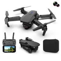 E88 Folding Drone Aerial Photos HD Quadrocopter Altitude Hold RC Aircraft with 4K Dual Cameras - 