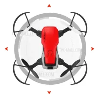 8810 RC Quadcopter 2.4GHz 4CH WiFi 6 Axis Gyro Foldable Mini Drone (Without Camera) - Red