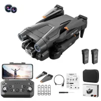 I3 Pro Obstacle Avoidance 4K HD Aerial Photo Drone Folding RC Aircraft Optical Flow Positioning Quadcopter, 2 Batteries - Black