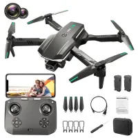 WLRC KK3 Pro HD Dual Camera Obstacle Avoidance Aerial Folding Drone 2.4GHz RC Aircraft with Altitude Hold, Dual Batteries