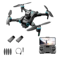 LS-S4S Drone with Camera with 2 Battery Obstacle Avoidance Optical Flow Positioning RC Drone