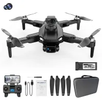 LYZ L900 Pro Max 5G Foldable RC Quadcopter Brushless Motor GPS 4-Axis GPS Drone (HD+Obstacle Avoidance+1 Battery) - Black