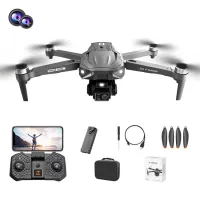 D1 HD Dual Camera Brushless Aircraft Obstacle Avoidance Optical Flow Positioning RC Drone, 1 Battery - Black