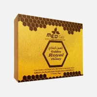 Med Care Golden Royal Honey VIP – 10g x 24 Sachets in Wooden Box – Natural Energy & Vitality Supplement