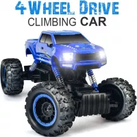 DOUBLE E 4 Wheel Drive Rechargable RC Car Rock Crawler Dual Motors Remote Control Truck With Strong Climb Ability