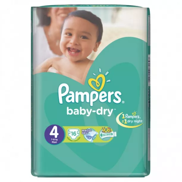 Pamper Baby Dry Size 4 Large 7-18 Kg Pack Of 16 Diapers In Pakistan  