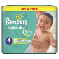 Shop Pampers Baby-Dry [Size 4 Large 7-18 Kg, 36 Diapers Pack) Sale Online