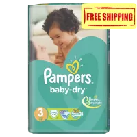 Pampers Baby-Dry [Size 3/Medium/4-9 KG, 72 Diapers Mega Pack) Sale online