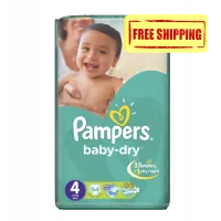 Pampers Baby-Dry [Size 4/Large/7-18 KG, 64 Diapers Mega Pack) Online Shop