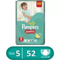 Buy Pamper Size 5 Pants Pack of 52 Diapers Sale in Pakistan
